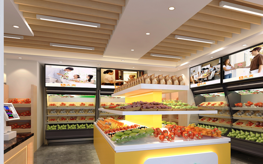 重慶北碚區小型生鮮超市裝修案